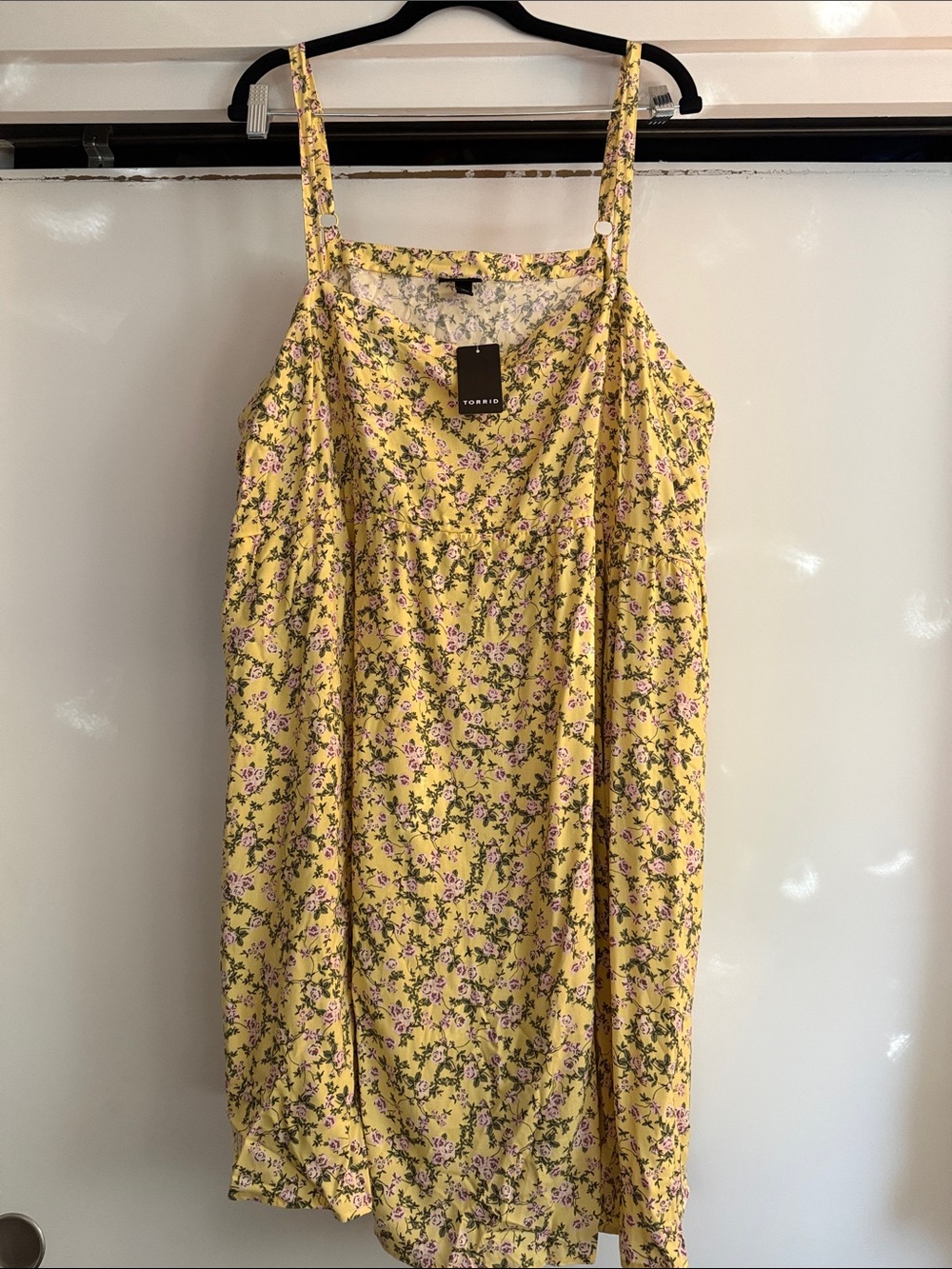 torrid Yellow Floral Mini Slip Dress